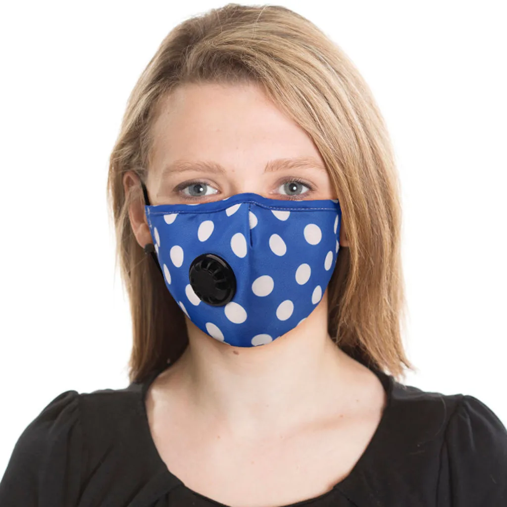 1 шт. уличная дышащая маска для лица PM2.5 с принтом взрослых моющаяся Регулируемая