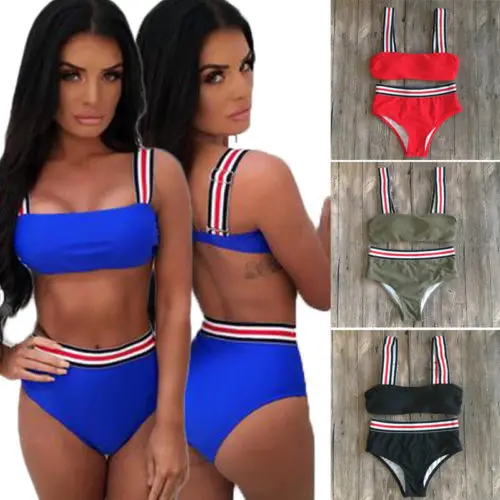 Женские летние купальники бикини набор пуш ап бюстгальтер купальный костюм