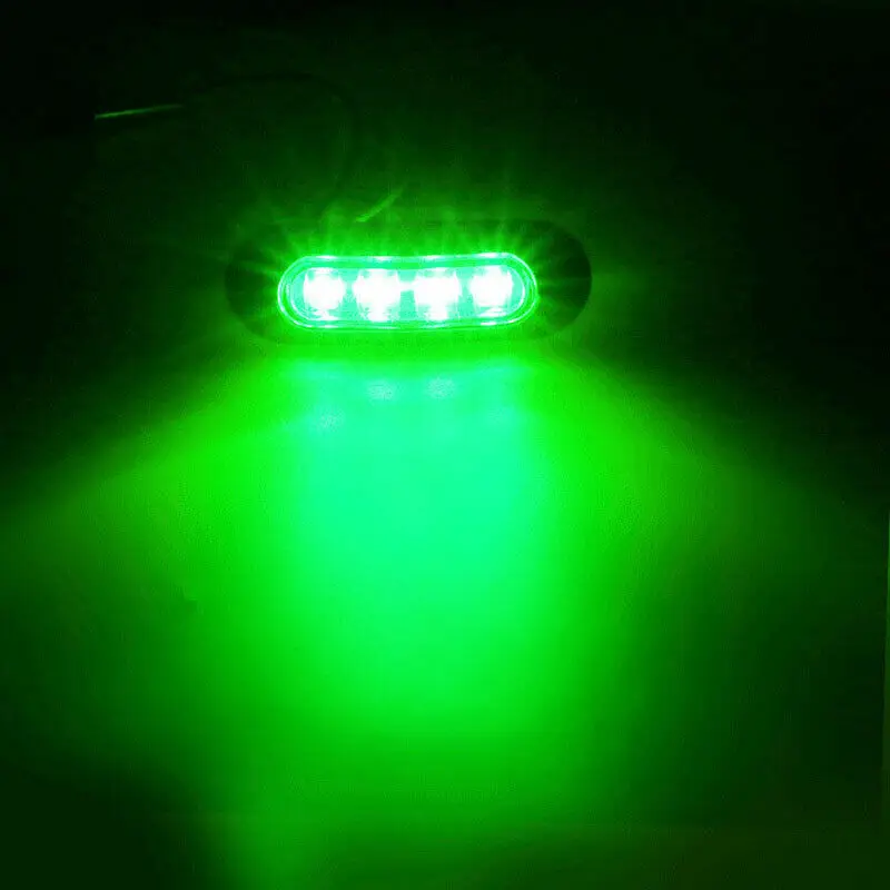 

SUV Side Marker Lights DC 10V-30V 3.8 X 1.3 X 0.78 In SMD LEDs 10x Green