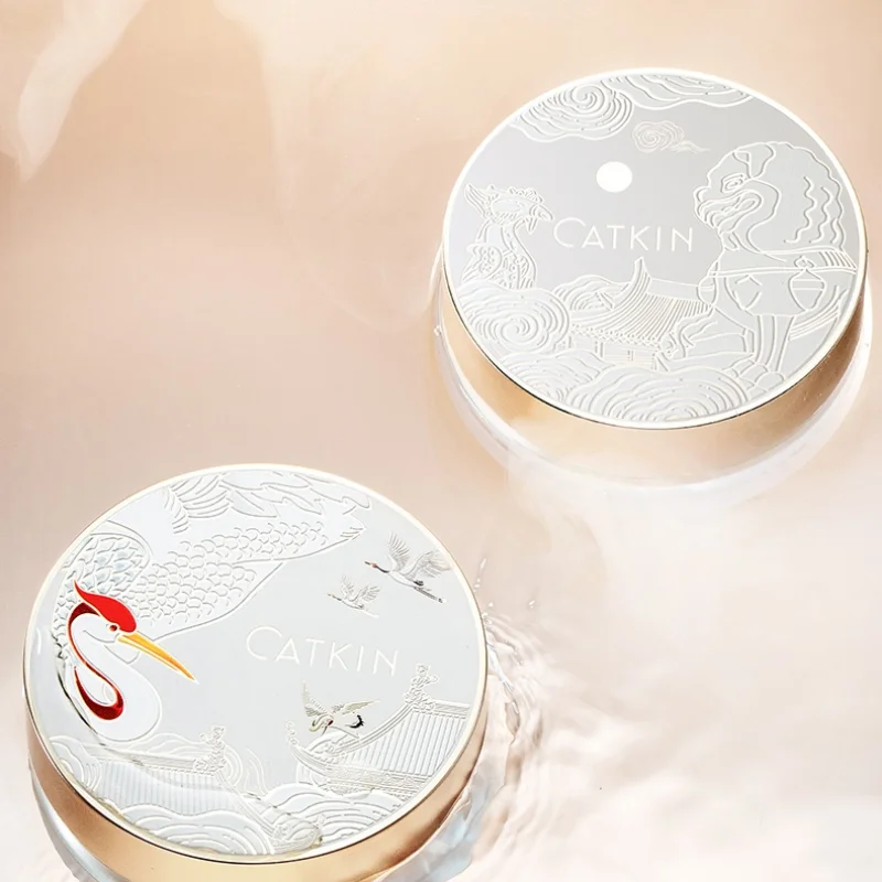 

TT Catkin Floating Dream Purple Snow Ginseng Flying Cream Powder Face Powder Finishing Powder Long Lasting OilControl Waterproof