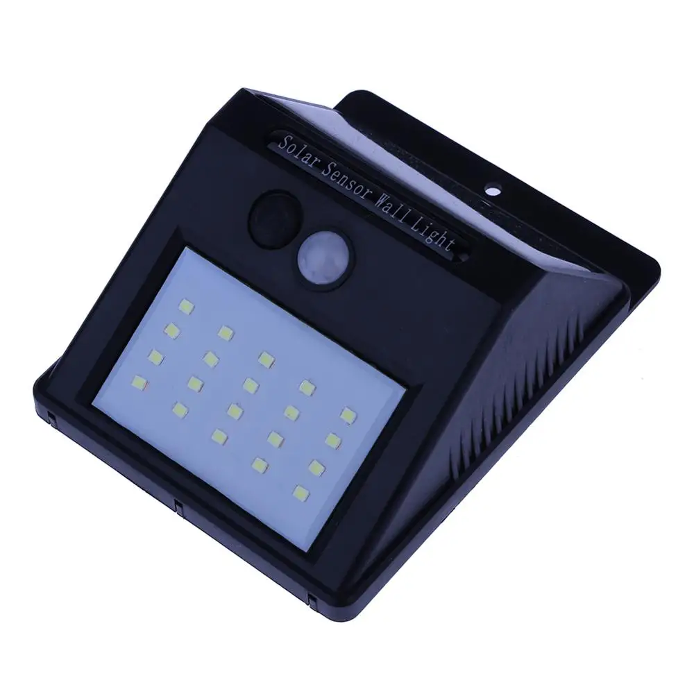 20led 1pcs 1-4 шт., 20/30 светодиодов, солнечный светильник, PIR датчик движения, солнечный садовый светильник, водонепроницаемый, для улицы, энергосберегающий, для улицы, двора, дорожка, лампа для дома - Испускаемый цвет: 20led 1pcs