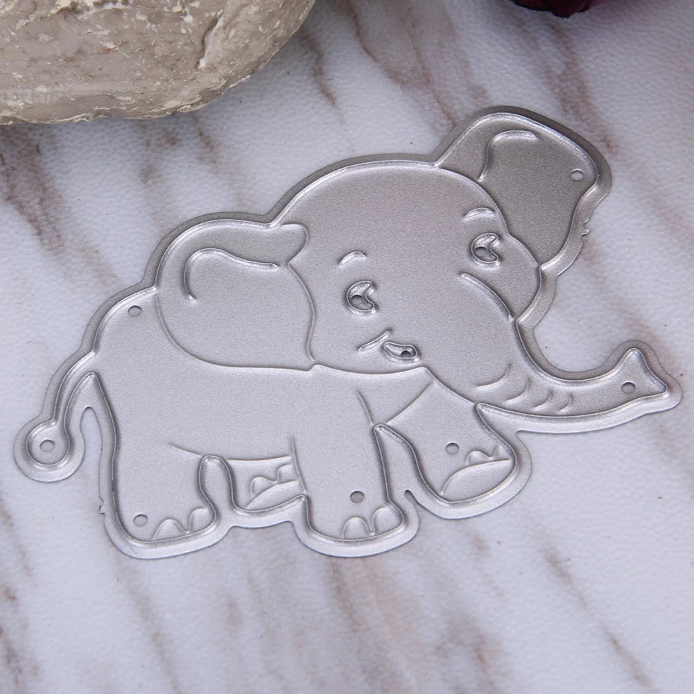 DIY Elephant Models Metal Dies Cutting For Scrapbookings Cards Album Decoration Cutter Tool Die Fashion Cut | Дом и сад