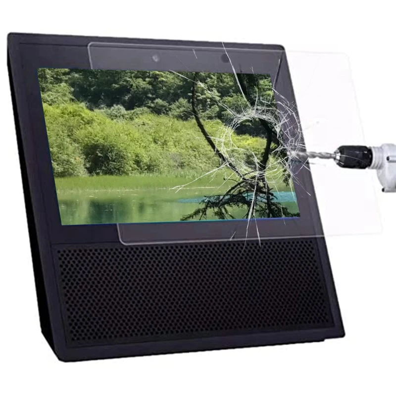 

for Echo Show 7-Inch Smart Speaker 9H Hardness Ultra-Thin Ultra-Clear Display Screen Tempered Film