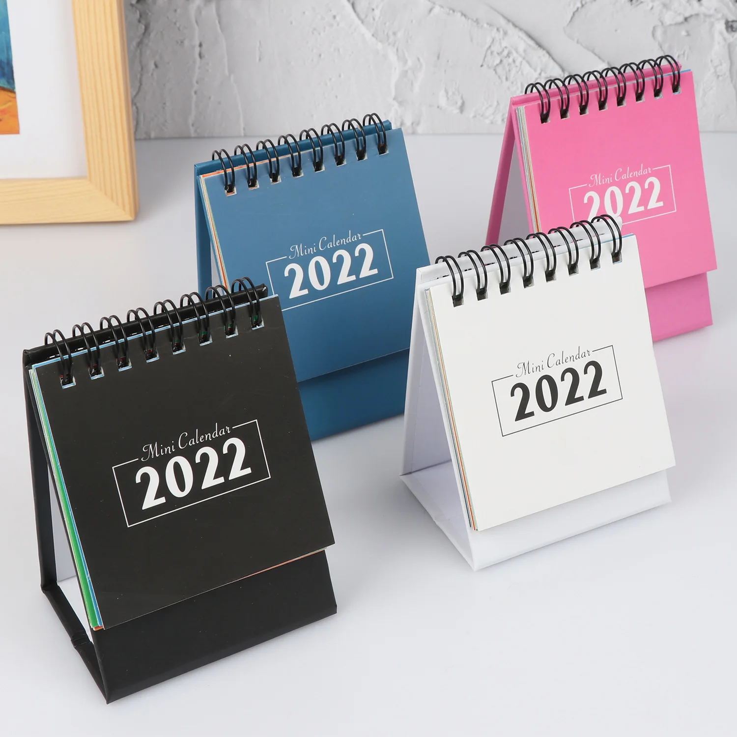 

2022 Mini Simple Desk Calendar Desktop Calendar Schedule Table Planner Yearly Agenda Organizer Office Supplies