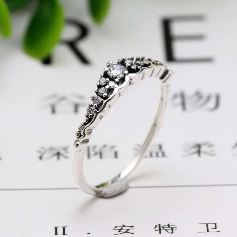 Бесплатная доставка подлинное 925 стерлингового серебра сказка любовь кольцо на