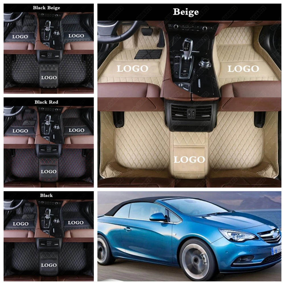 Автомобильные коврики для Opel H J G Mokka Cascada Corsa Adam Ampera под заказ Кожаный