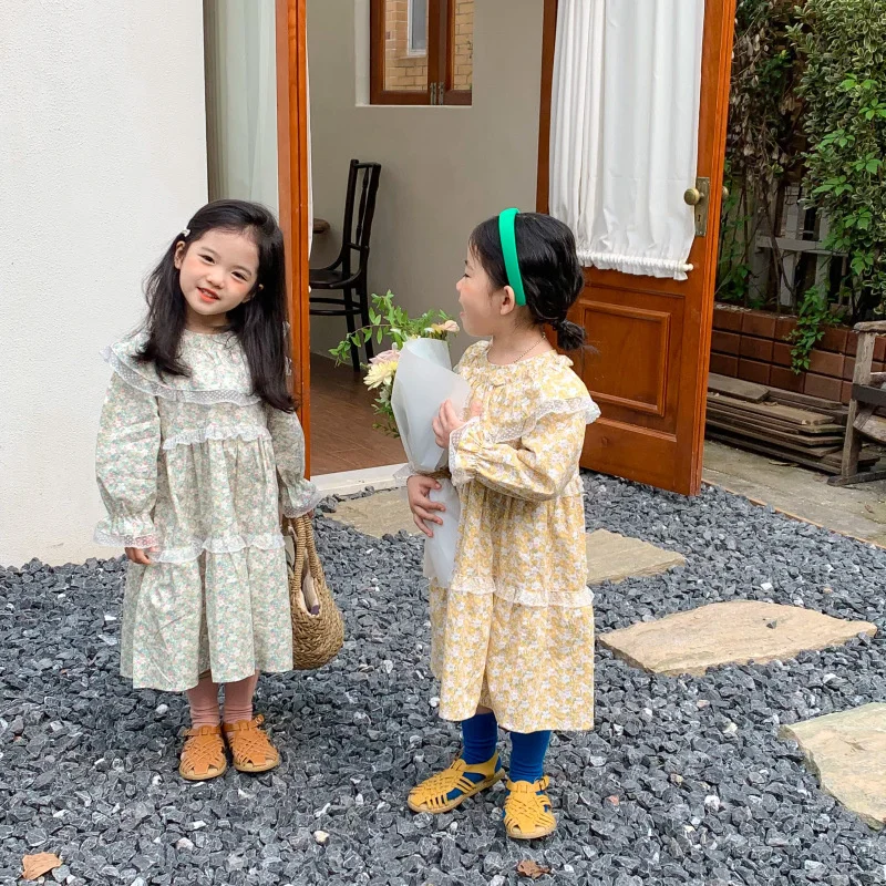 

Girl Dress Kids Baby Party Evening Gown Cotton 2022 Flowers Thicken Winter Autumn Cotton Flower Girl Dress Vestido Robe Fille Ch