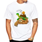 Хипстерская Мужская футболка TEEHUB с изображением животных, черепахи и Ленивец, Забавные футболки с коротким рукавом, крутая футболка