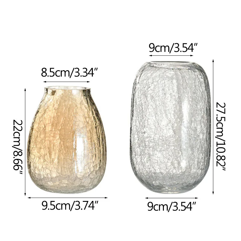 Nordic Luxury Glue-etched Glass Flower Vase Home Decoration Modern Art Plant Holder Desk Hydroponics Room Decor | Дом и сад