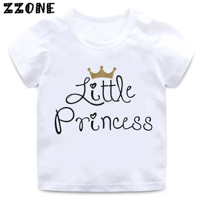 

Baby Girls Daddy's Little Princess Letter Print T shirt Kids Casual Funny Clothes Children Summer Short Sleeve T-shirt,HKP5236