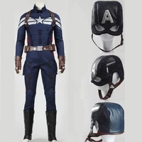 movies captain 2 winter soldier cosplay steven costume rogers battle clothes masquerade carnival outer wear
