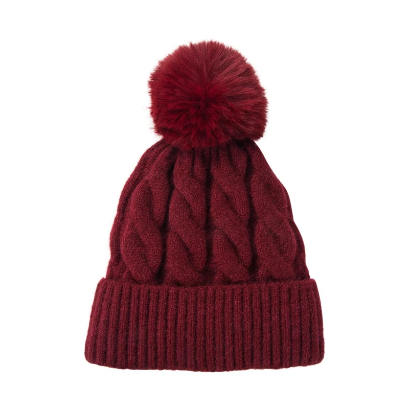 Бархатная сохраняющая тепло однотонная ОБЖИМНАЯ шапка с помпоном Женская