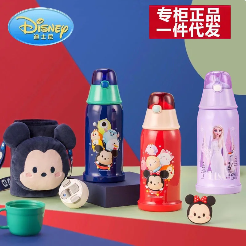 

Disney Thermos Bottle with Straws Leakproof Water 316 stainless Steel Insulated Bottle Outdoor Portable Children's Cup Mug