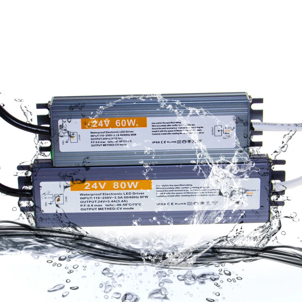 

AC DC Lighting Transformers 12V 24V Power Supply 12 24 V Volt IP67 Outdoor Waterproof 24V Power Supply AC-DC 220V TO 12V 10-400W