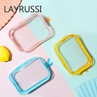 Водонепроницаемые косметички LAYRUSSI, прозрачные дорожные сумки из ПВХ для мужчин и женщин, косметические принадлежности, сумки