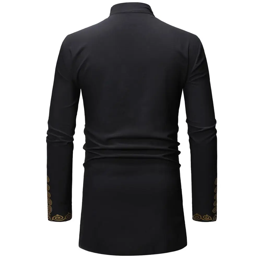 Африканская одежда 2022 Модный черный Африканский Дашики комплект из топа и брюк с