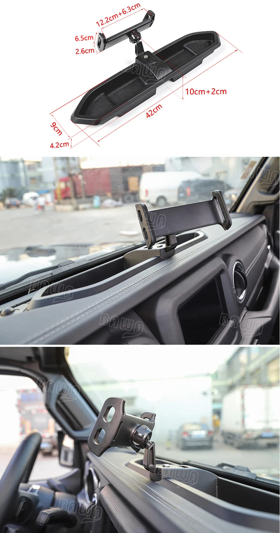 BAWA Многофункциональный Стенд кронштейн для Jeep Wrangler JL+ держатель для мобильного телефона для Jeep Wrangler JL автомобильные запчасти