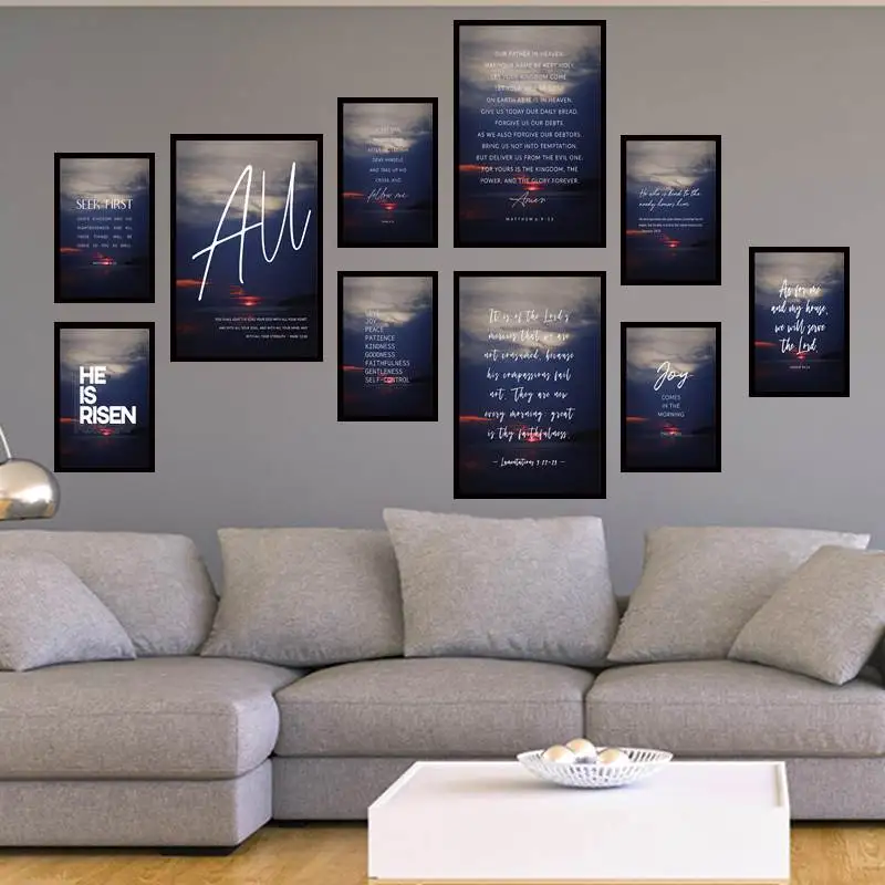 

Joshua 2415 Bible Verse Quote Scripture Gift Wall Decor Vintage Canvas Painting