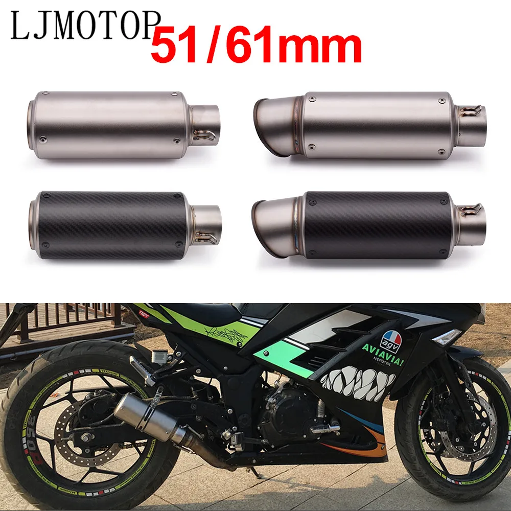 36 61 мм выхлопная труба мотоцикла с DB killer глушитель для Kawasaki ZX636R NINJA 400R GTR1400 ZX14R