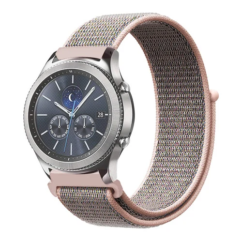 pink sand Gear s3 22 мм ремешок для samsung galaxy watch 46 мм 42 мм ремешок для часов gear s2 20 мм спортивный нейлоновый amazfit gtr huawei аксессуары для часов - Цвет ремешка: pink sand