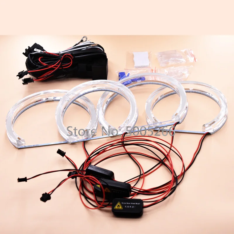 

Car LED Angel Eyes DTM Halo Rings lights for BMW E36 3 Series E38 7 Series E39 5 Series E46 M3 HID Headlight White