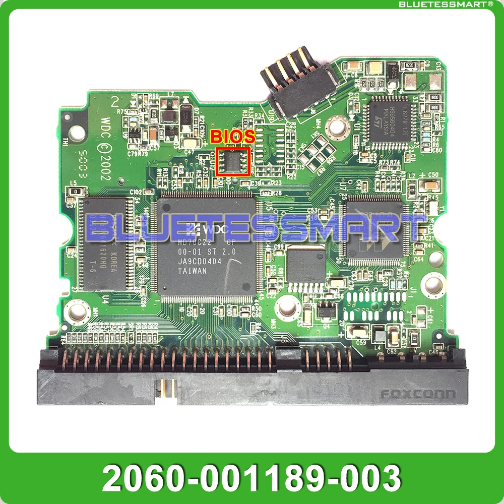 

HDD PCB logic board 2060-001189-003 REV A for WD 3.5 IDE/PATA hard drive repair data recovery WD800PB