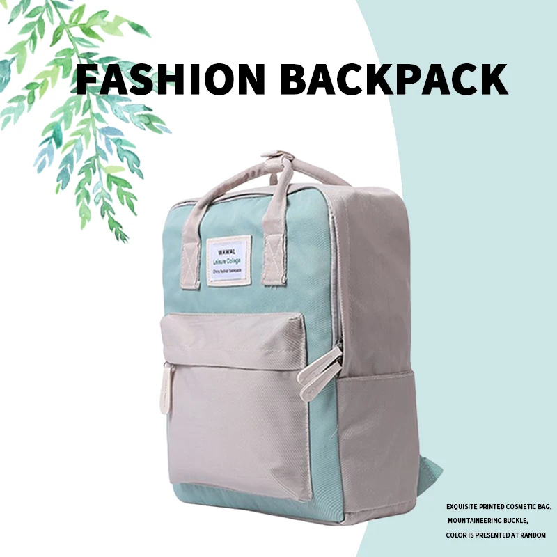 Женский холщовый рюкзак Playking модный яркого цвета для ноутбука и школы школьный в