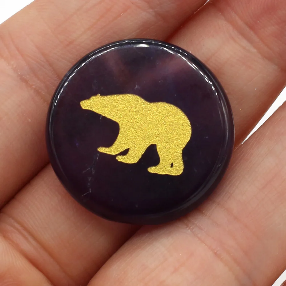 

1Pcs Natural Stone Loose Beads Round Tiger Eye Stone Heavenly Book Divination Making for Charm Jewelry Gifts for Women 25mm