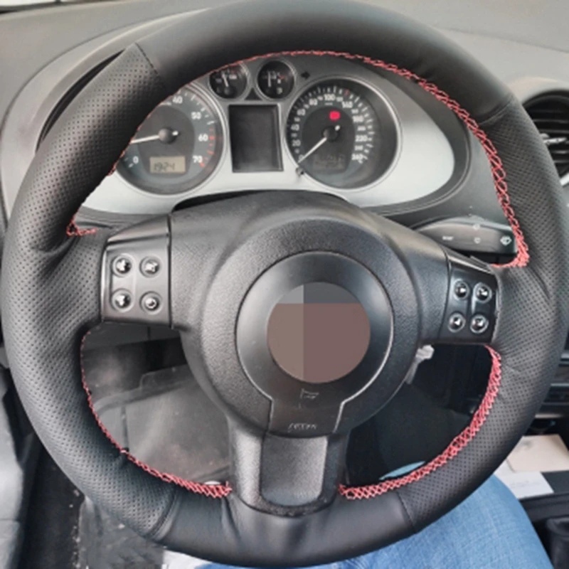 Чехол рулевого колеса из натуральной кожи для Seat Ibiza 6L leon 2007 2008|Чехлы на руль| |