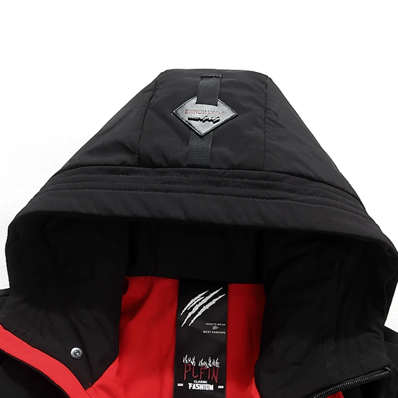 

High quality Down jacket Winter Men Thick warm hooded Casual coats Mens White duck down long Windbreaker outerwear Plus size 6XL