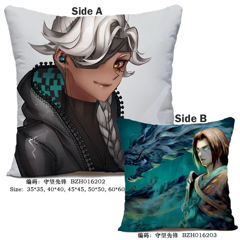 17 45X45 см аниме игра Overwatch наволочка OW dva Mercy Mei Hanzo Genji Reaper Dakimakura Чехол 3D двухсторонний принт наволочка - Цвет: 17