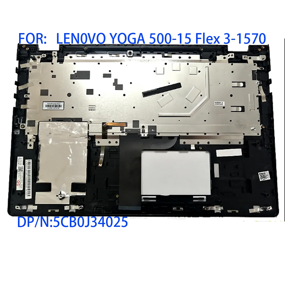 for lenovo flex3 15 flex 3 15 1570 1580 yoga 500 15 palmrest upper case c cover w backlit keyboard canadian french 5cb0j34012 free global shipping