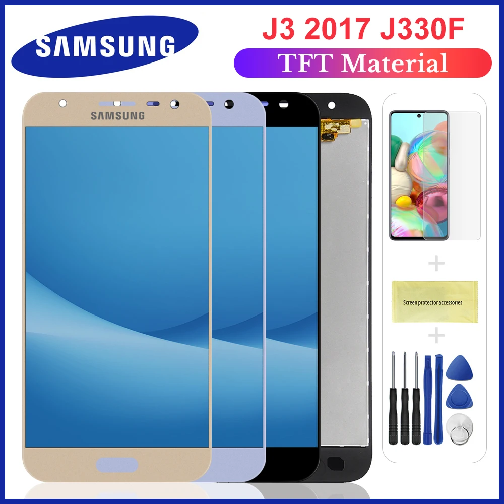 Высококачественный ЖК дисплей J330 для Samsung Galaxy J3 2017 J330F SM сенсорный экран