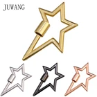 Материалы для изготовления ювелирных изделий JUWANG, винтовые спиральные застежки, крючки, фурнитура для рукоделия