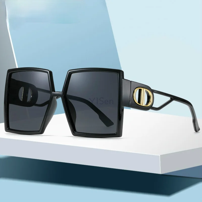 

Fashion Oversized Sunglasses Women Fashion Big Square Frame Top Sun Glasses Female Vintage Retro Sunglass For Women Men