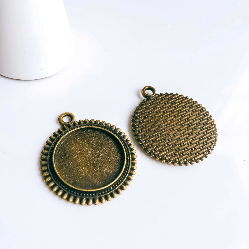 5 шт. стеклянные подвески для ожерелья серебристого цвета|glass cabochon|cabochon blanksjewelry