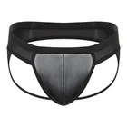 Мужские трусы джоки, Черные стринги из прозрачной сетчатой ткани, танга, сексуальное нижнее белье для мужчин, гей-трусы