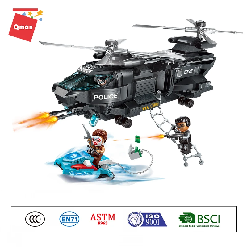 1928 образовательные интеллектуальные игрушки вертолет строительные блоки Warcraft DIY