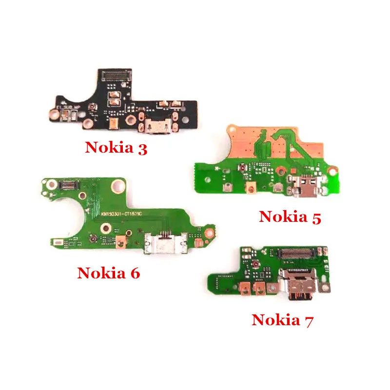 10x USB Charger Dock Connector Charging Port Microphone Flex Cable For Nokia 3 5 6 7 Plus 8 X5 X6 X7 6-2