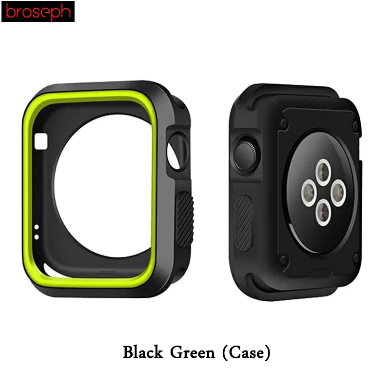 Watch Protector Bumper for Apple watch 4 Case 40mm 44mm Silicone Watch Cases Cover for Iwatch Series 3 2 1 Strap 38mm 42mm