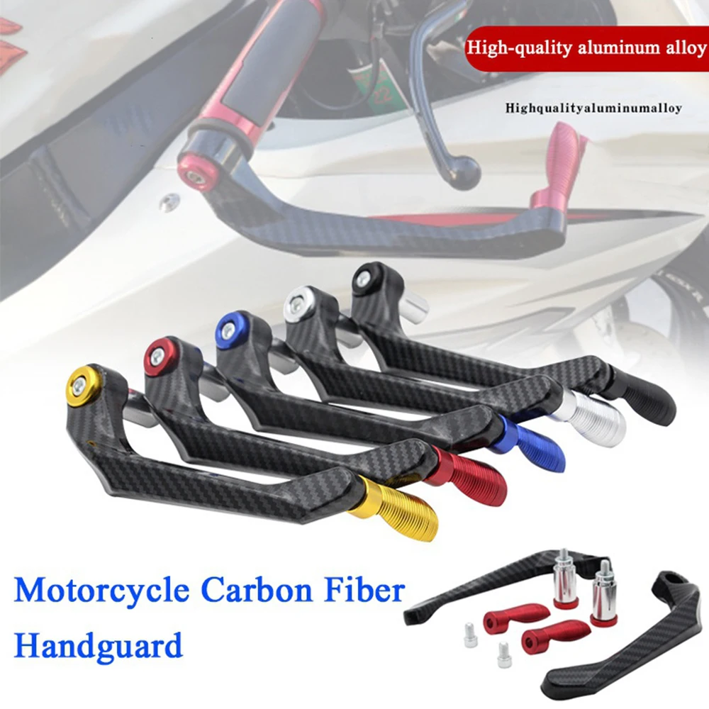

Motorcycle CNC Anti-Fall Brake Guards Smooth Appearance Modified Parts Electric Bikes Motorcycle Carbon Fiber Horn Guards 1set