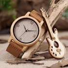 BOBO BIRD Женские повседневные антикварные круглые бамбуковые деревянные часы мужские с кожаным ремешком женские наручные часы с логотипом на заказ Прямая поставка