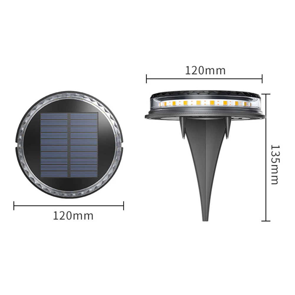 

Solar Powered Waterproof Buried Lamp LED Sensor Home Outdoor Garden Courtyard Lawn Floor Underground Night Light