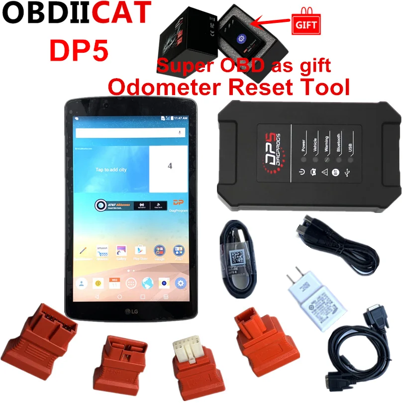 OBDIICAT Новейшие супер DP5 Android диагностические инструменты Dp 5 OBDII Диагностика+ ключ программист+ коррекция пробега инструмент сброса