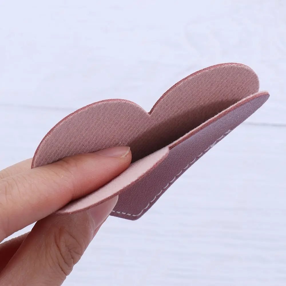 Love Heart Leather Bookmark Heart-Shaped Book Page Clip Corner Protective Cover | Канцтовары для офиса и дома