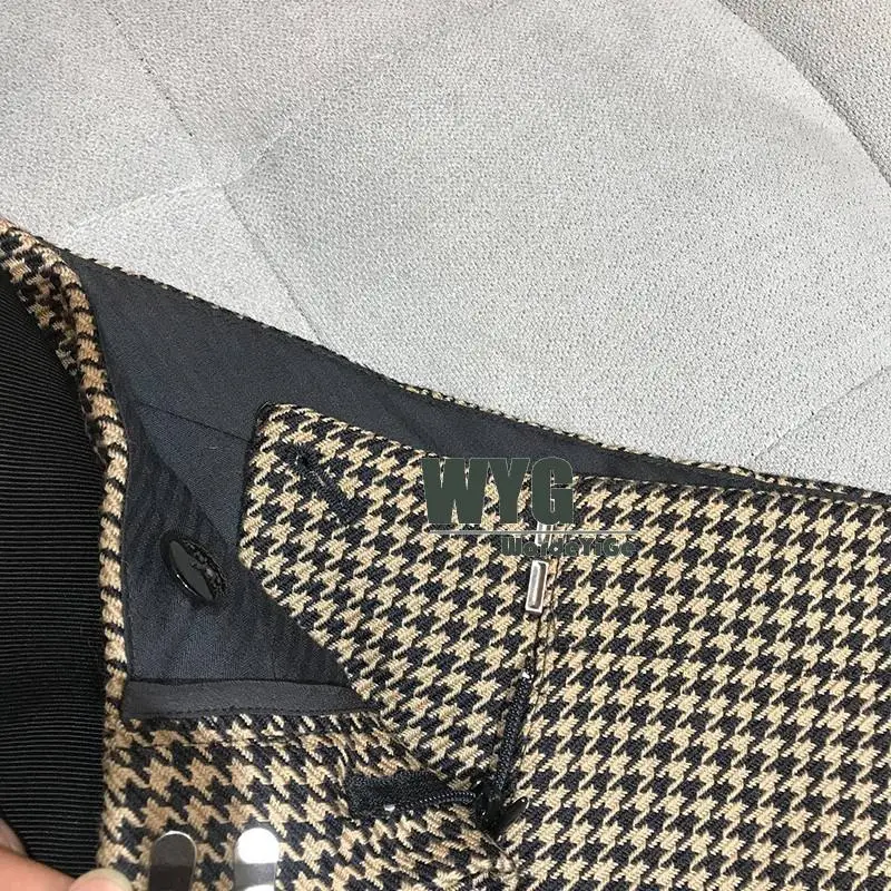 

2020 Autumn New Arrival Womens High Quality Runway Style Houndstooth Shorts