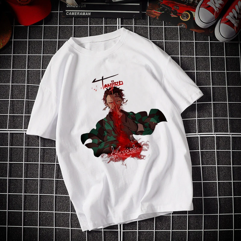 

Female Japanese Cartoon Print Graphic Tees Women Cute Cartoon T-Shirt Short Sleeve O-Neck Fashion Tshirt Casual White Tops Tee