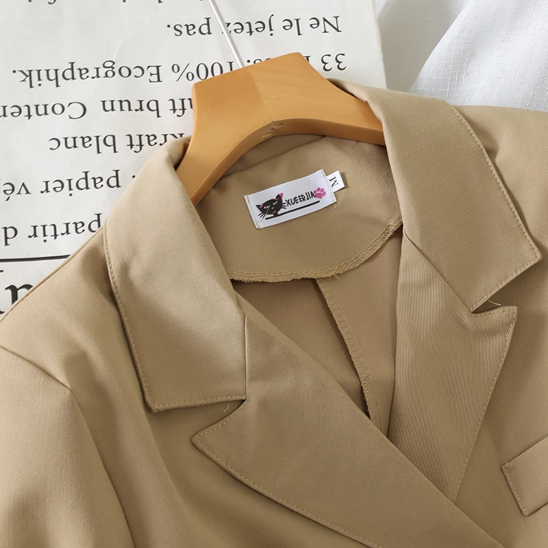 Комплект одежды MUMUZI женские короткие блейзеры с длинными рукавами и юбка