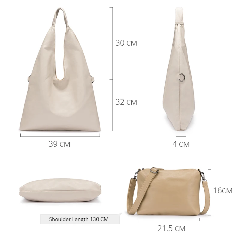 LOVEVOOK женские сумки через плечо для 2019 большие вместительные Набор сумок 2 шт