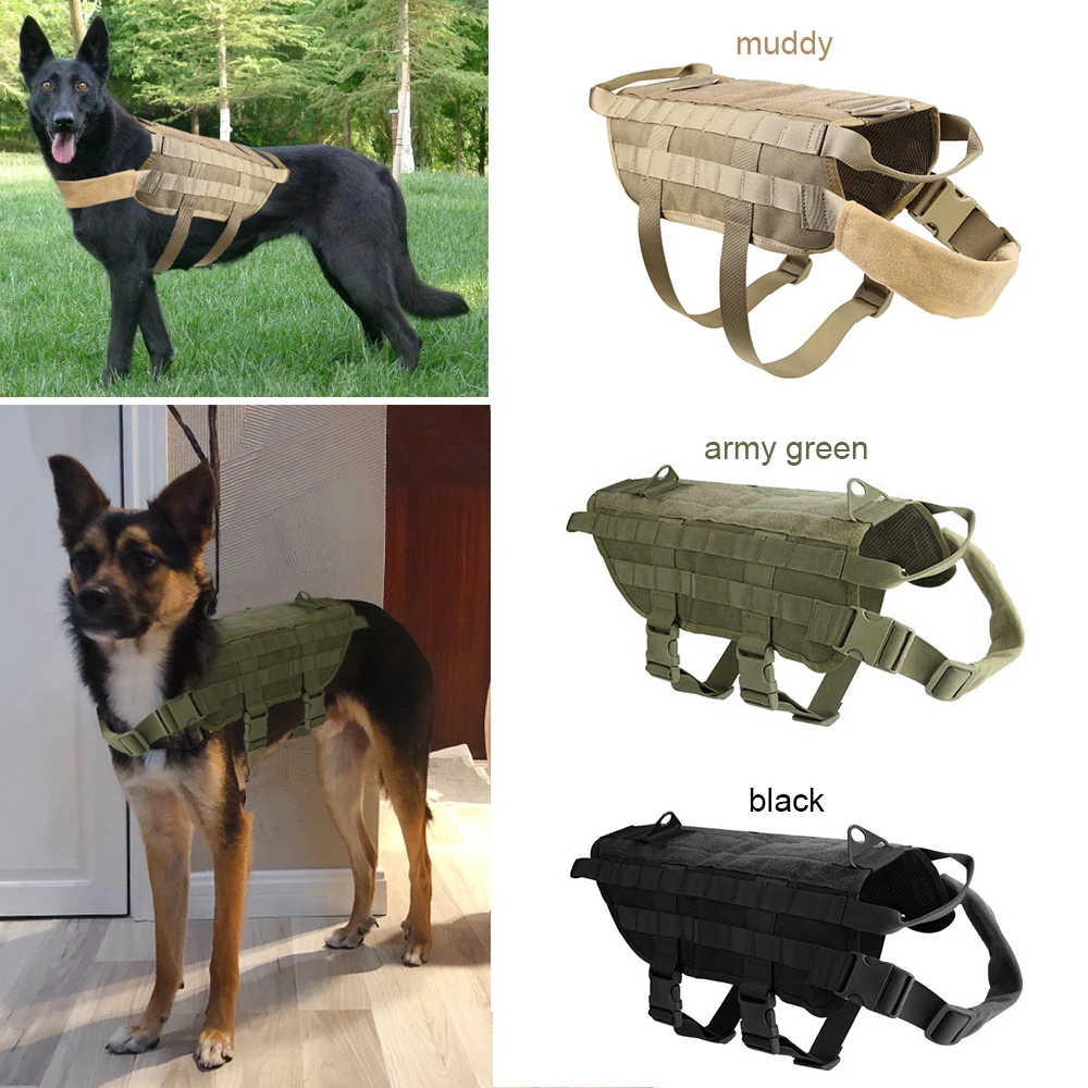 K9 шлейка для собак военный тренировочный нейлоновый Камуфляжный Регулируемый жилет штурмовой поводок для собак среднего и большого размера немецкая овчарка